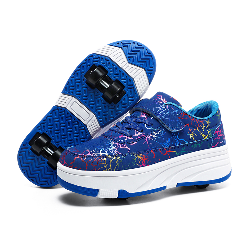 Running Shoes Men - Trendy Roller Skates, Wear-Resistant Wheels, Stable