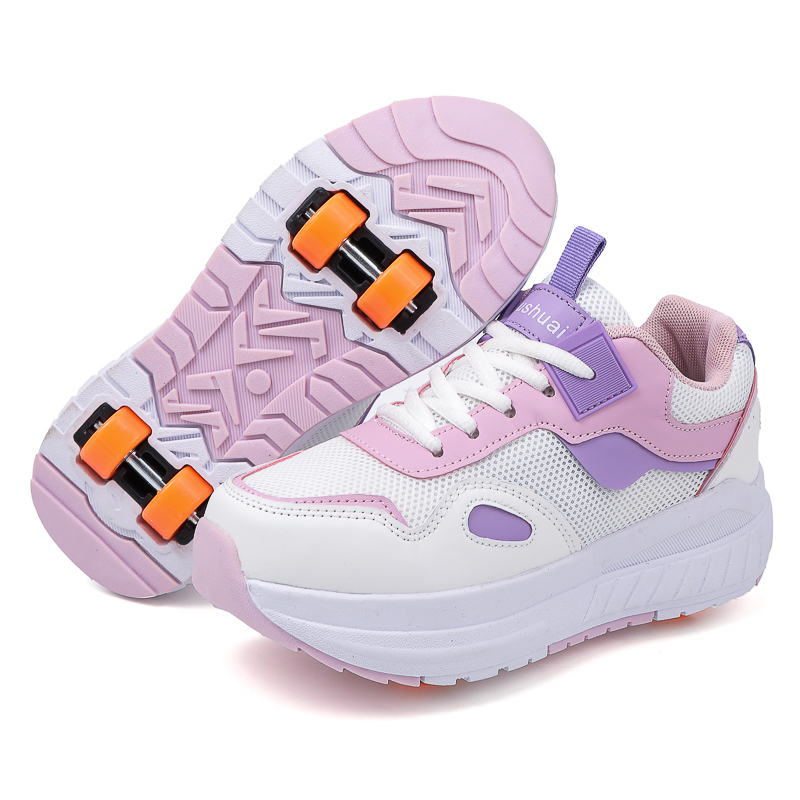 Running Shoes Men - Kids Roller Skates 4 Wheels Detachable