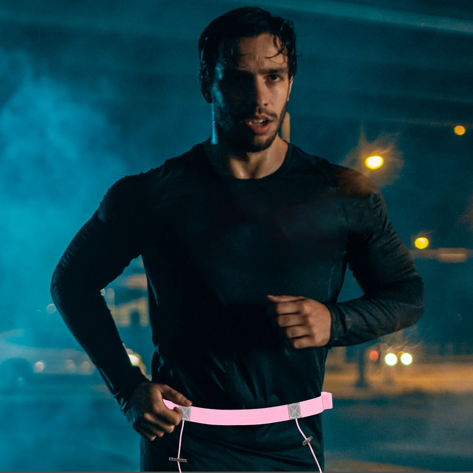 Race Bib - Lightweight Reflective Running Bib Belt Marathon