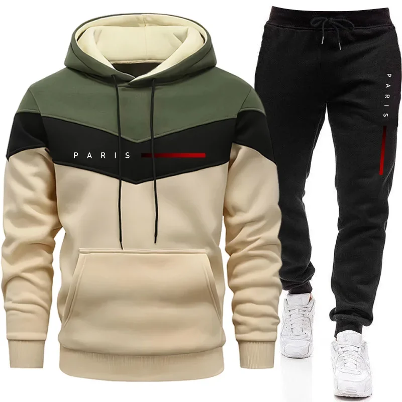 Joggers Pants - Paris Fashion Men's Hoodies Set Daily