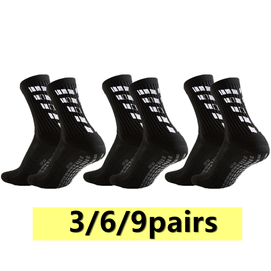 Sports Socks - 3/6/9pairs men women non slip grip
