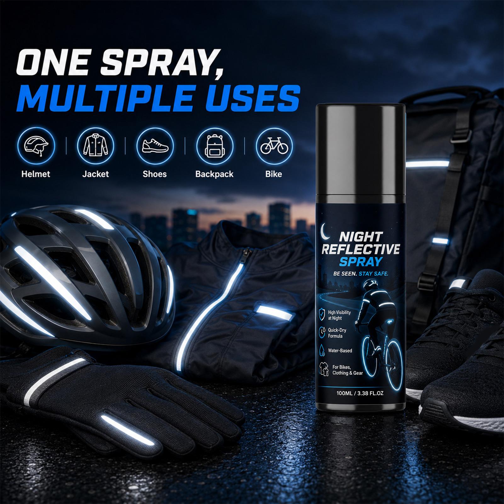 100ml Night Reflective Spray,  - Running Visibility Gear 评论和价格
