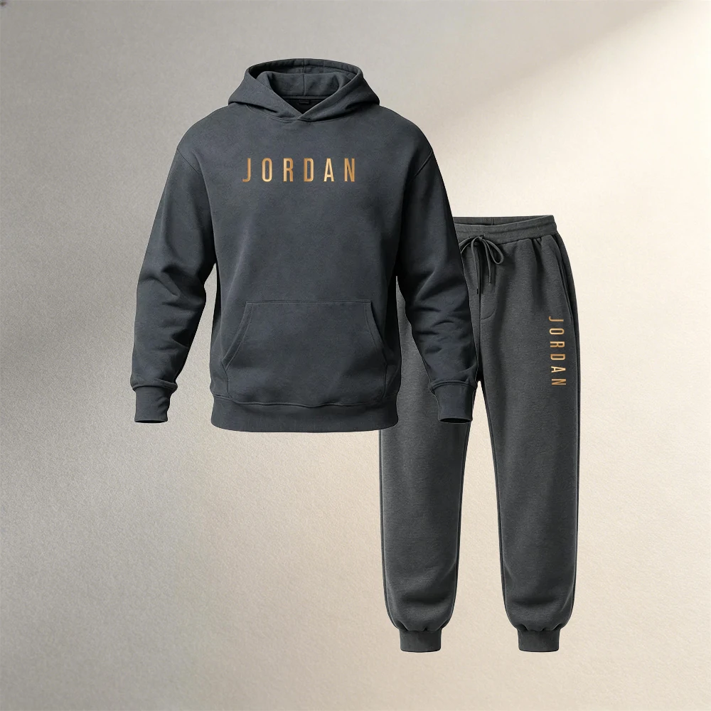 Men's Clothing 2 Piece Pullove - Joggers Pants 评论和价格