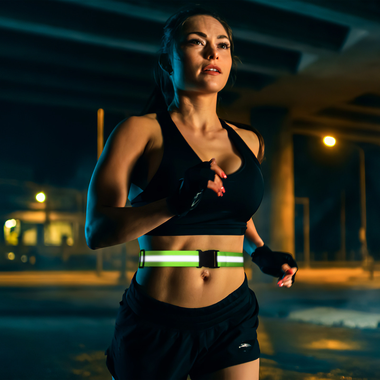 Fluorescent Green Reflective B - Running Visibility Gear 评论和价格