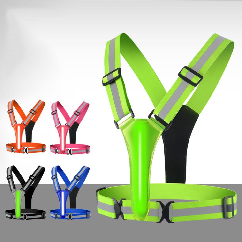 USB Rechargeable LED Reflectiv - Running Visibility Gear 评论和价格