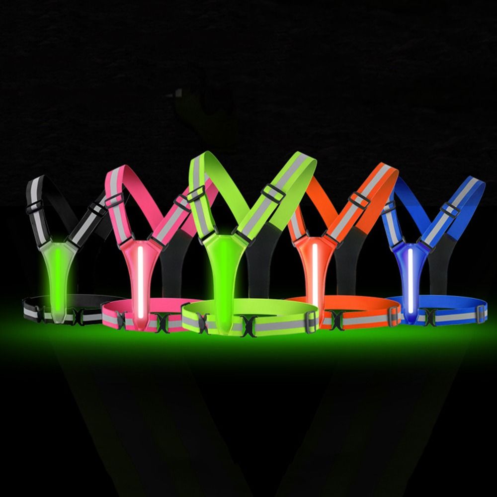 USB Rechargeable LED Reflectiv - Running Visibility Gear 评论和价格