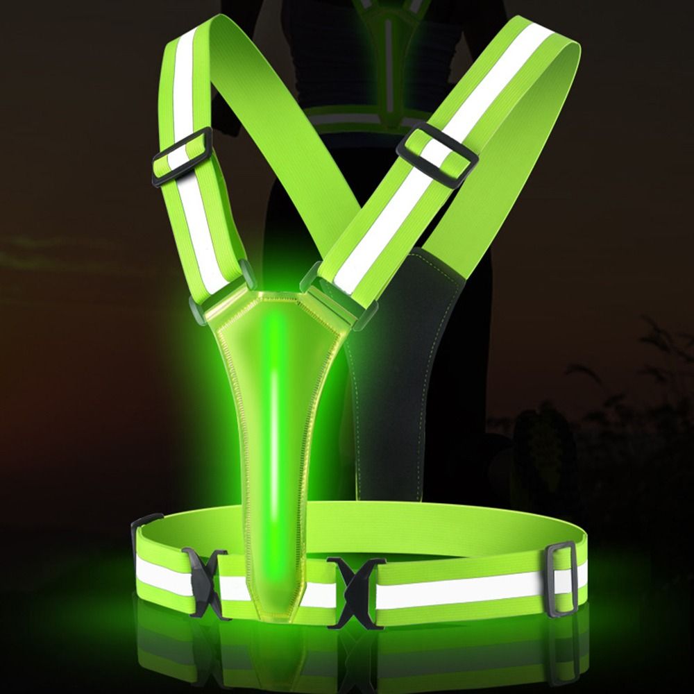 USB Rechargeable LED Reflectiv - Running Visibility Gear 评论和价格