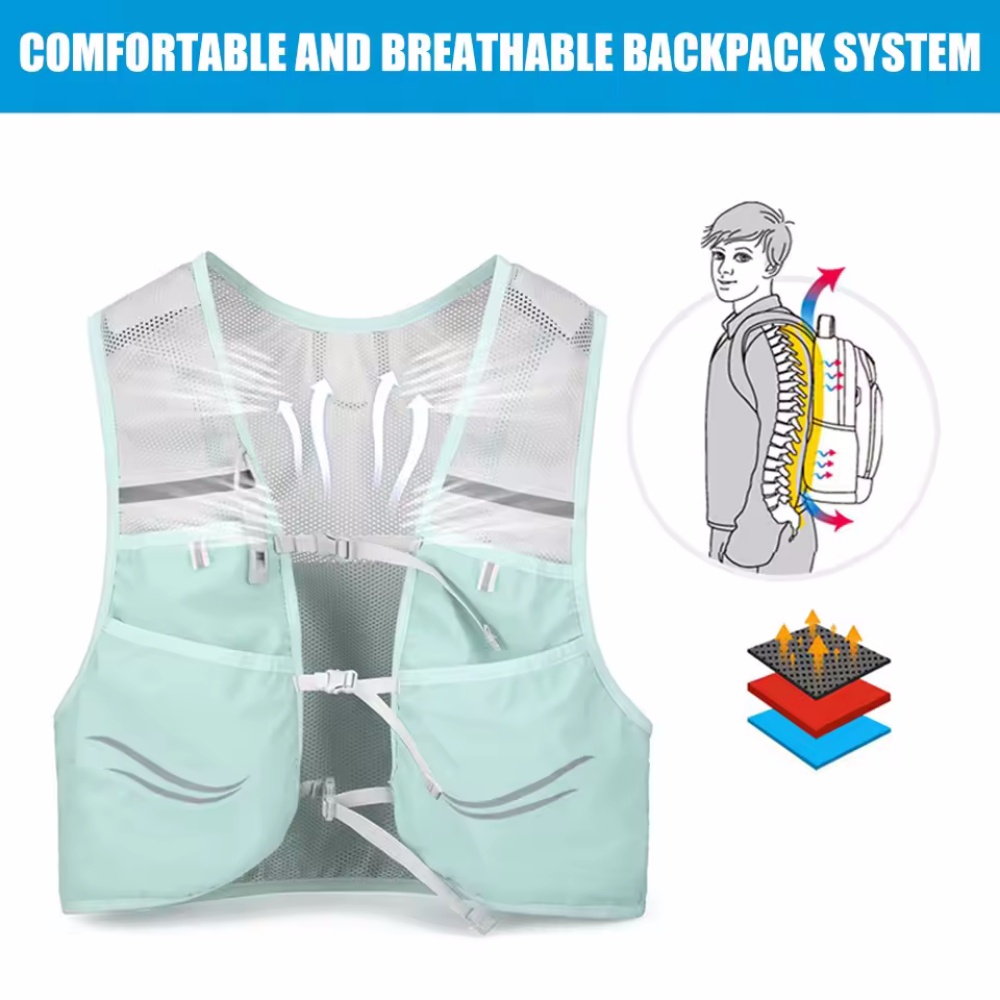 Reflective Running Vest Hydrat - Hydration Vest 评论和价格