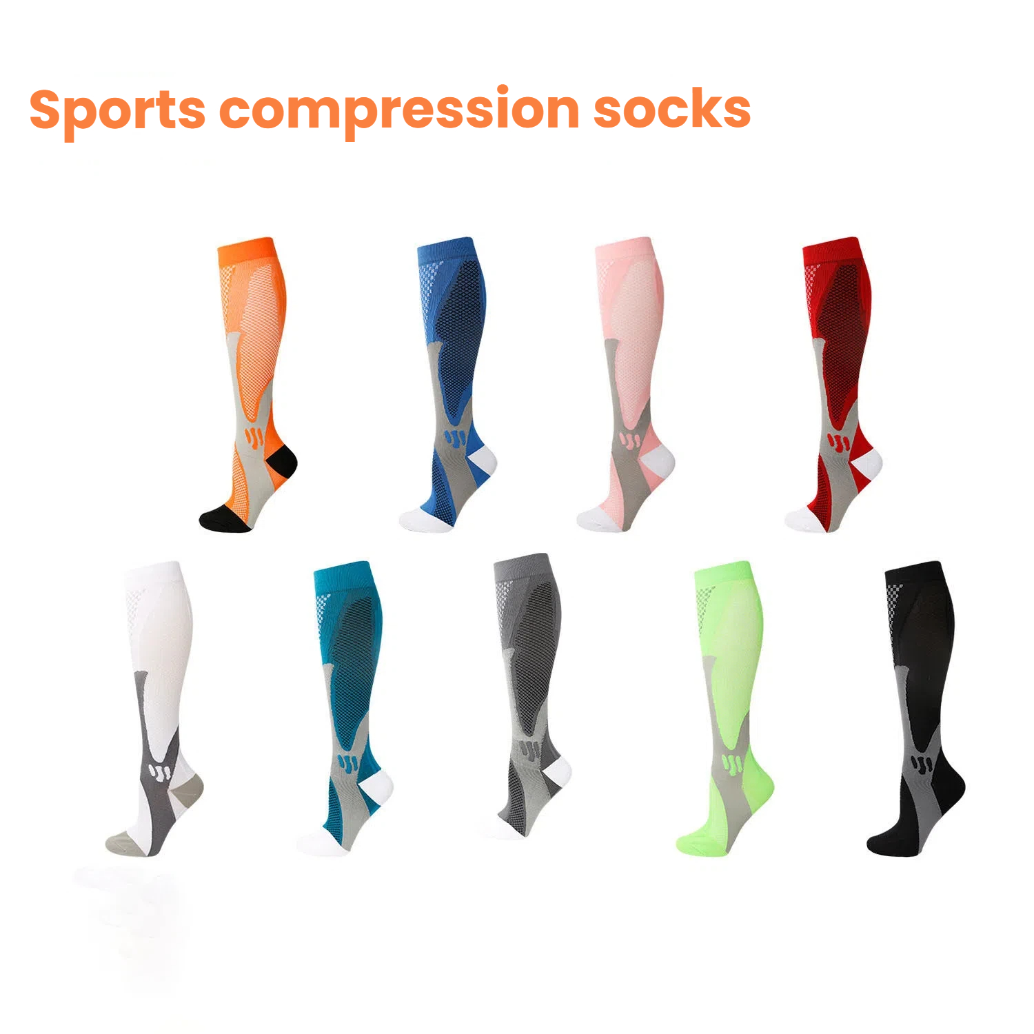 Cross Border Nylon Compression - Sports Socks 评论和价格