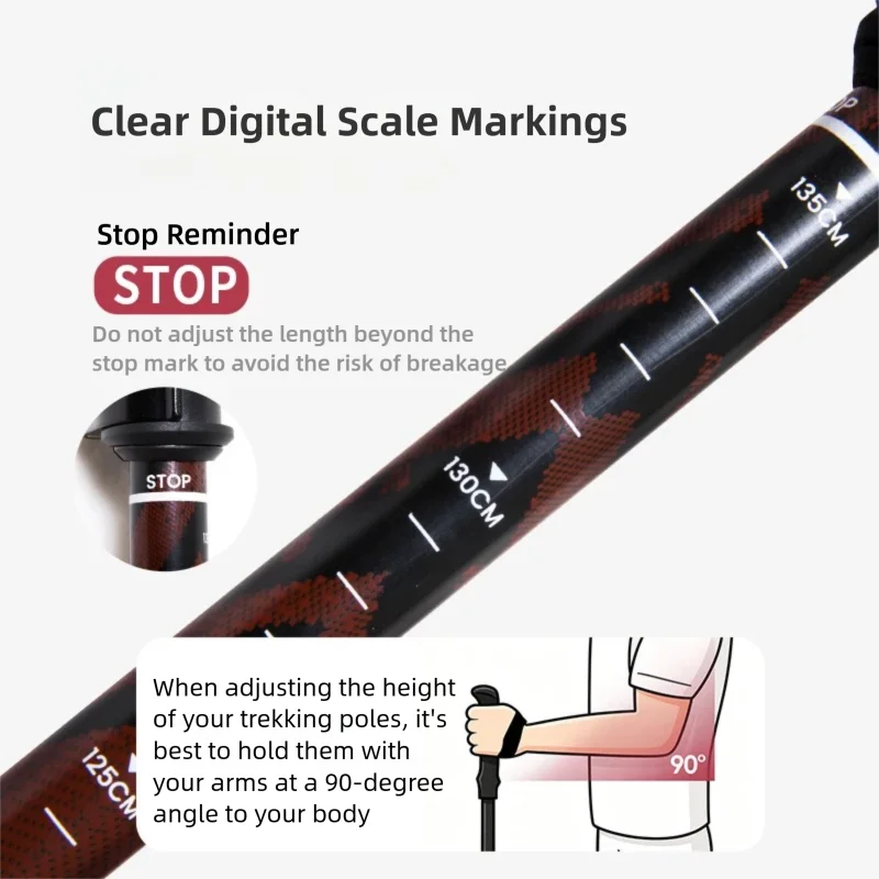 BISINNA Carbon Fiber Trekking  - Trekking Pole Carbon 评论和价格