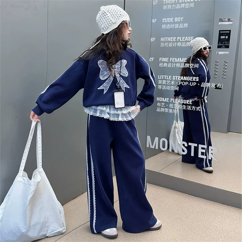 Autumn Girls Lace Sets Childre - Running Gear Kids 评论和价格