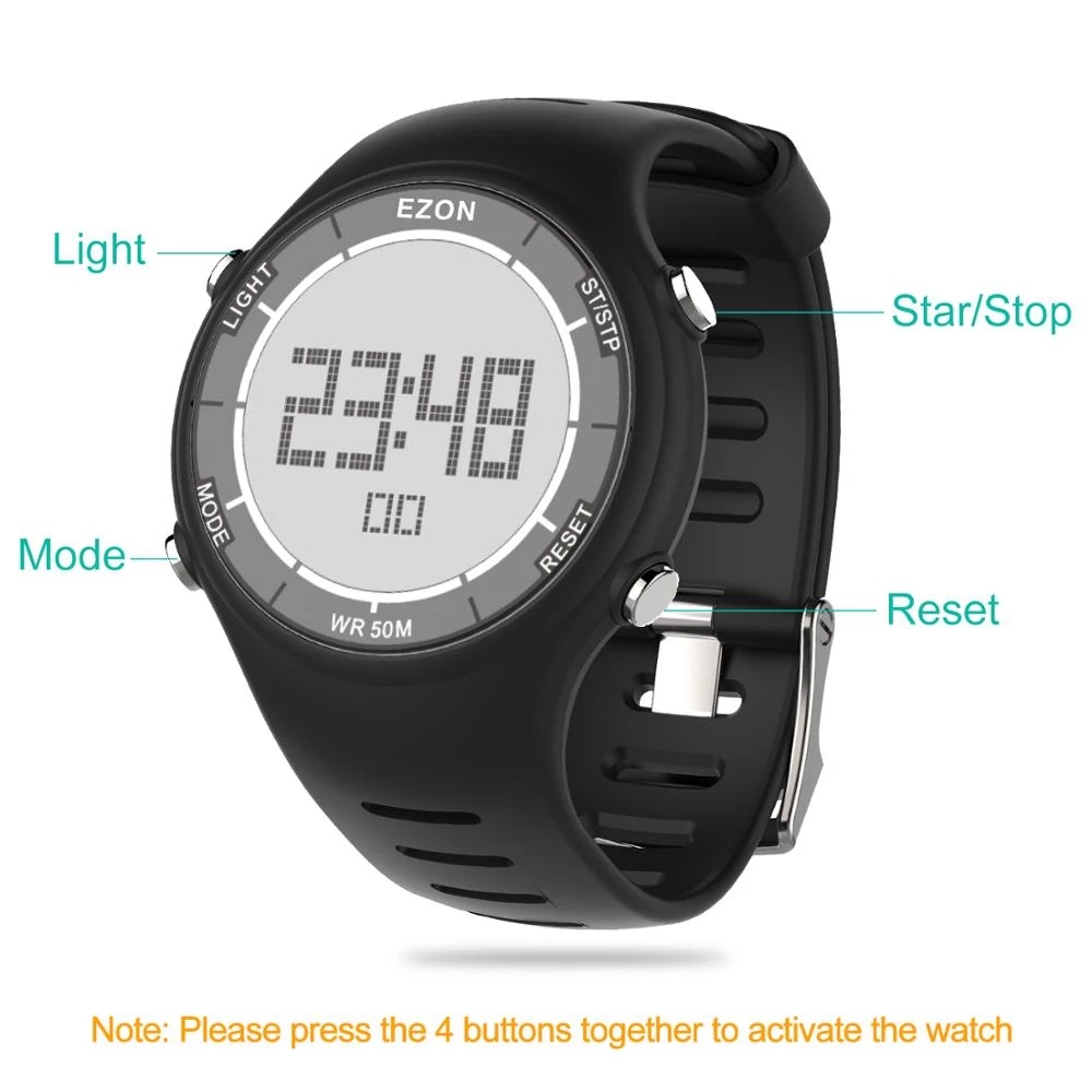 EZON New Fashion Woman Digital - Running Watch 评论和价格