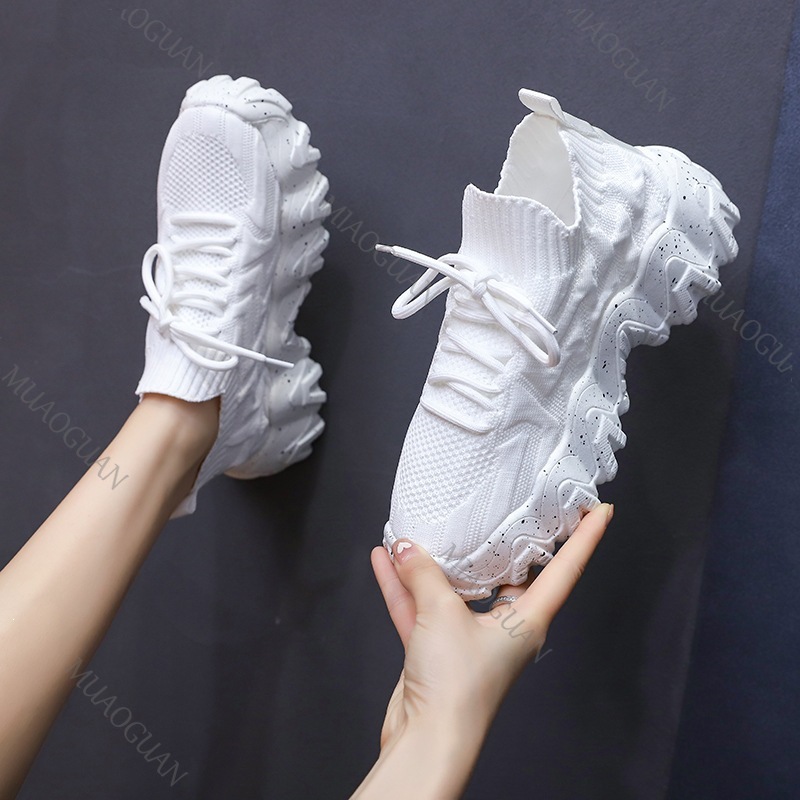 Women Chunky Sneakers Breathab - Running Shoes Women 评论和价格