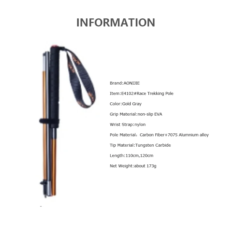AONIJIE E4201 M-Pole Folding U - Trekking Pole Carbon 评论和价格