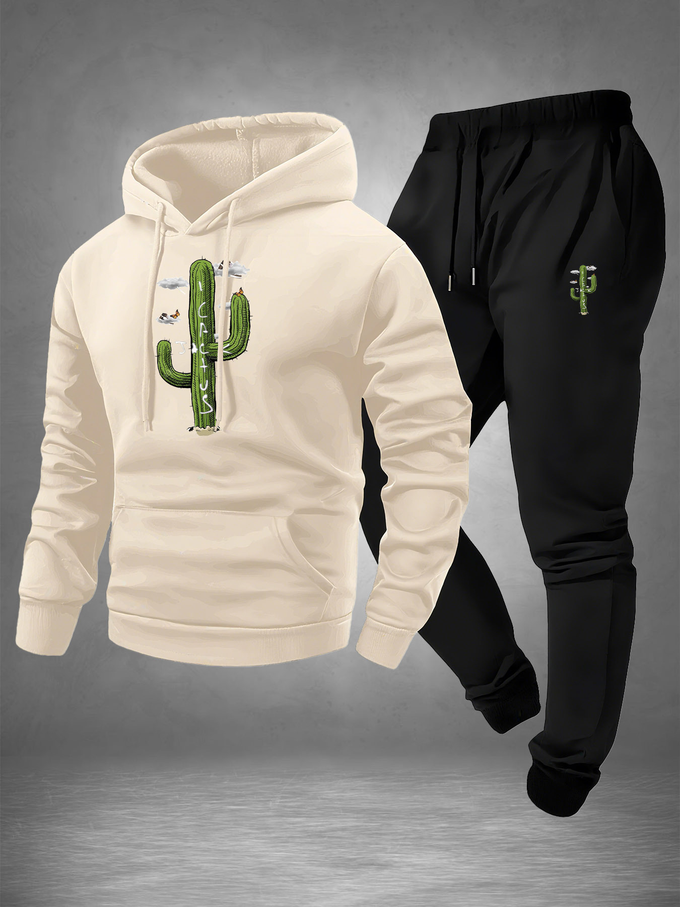 2026 Men Cactus Graphic Letter - Joggers Pants 评论和价格