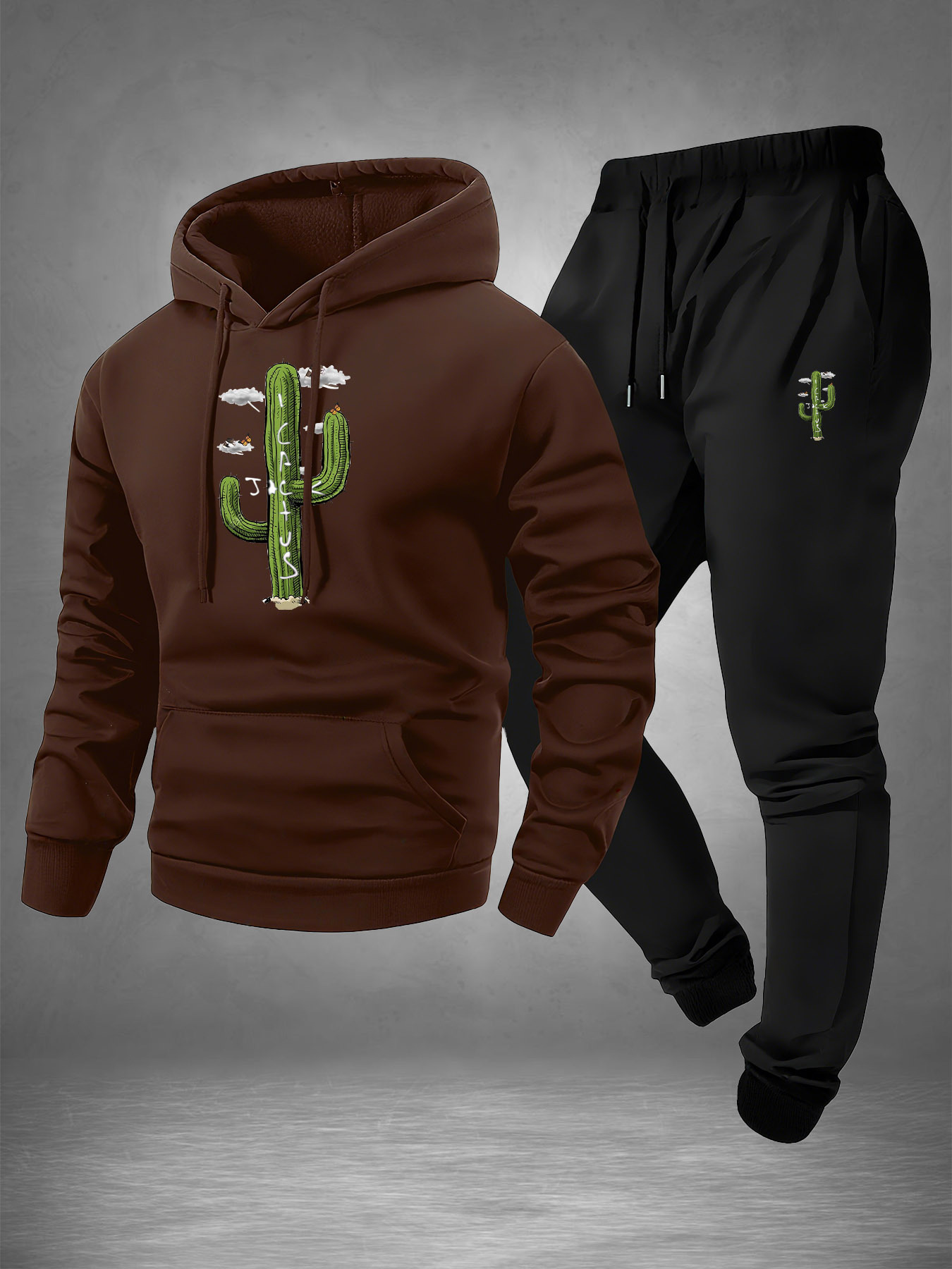 2026 Men Cactus Graphic Letter - Joggers Pants 评论和价格