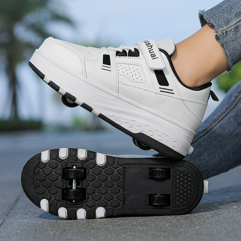 Kids 4‑Wheel Retractable Rolle - Running Shoes Men 评论和价格