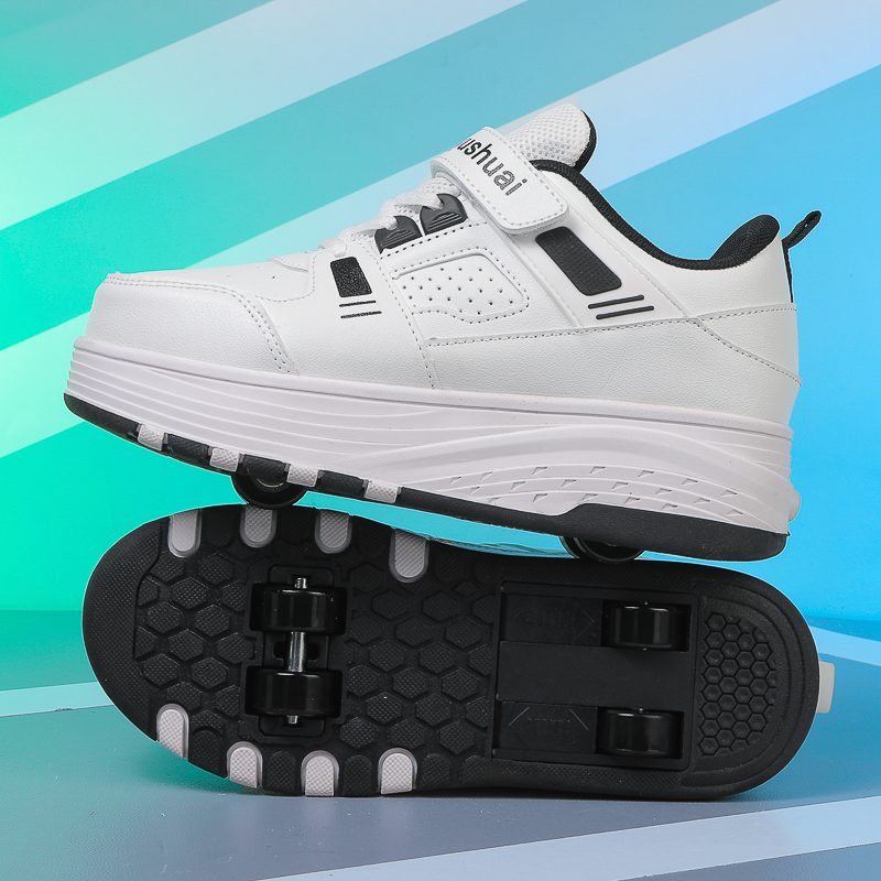 Kids 4‑Wheel Retractable Rolle - Running Shoes Men 评论和价格