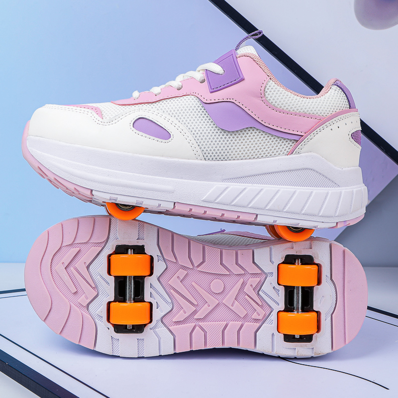 Kids Roller Skates 4 Wheels De - Running Shoes Men 评论和价格