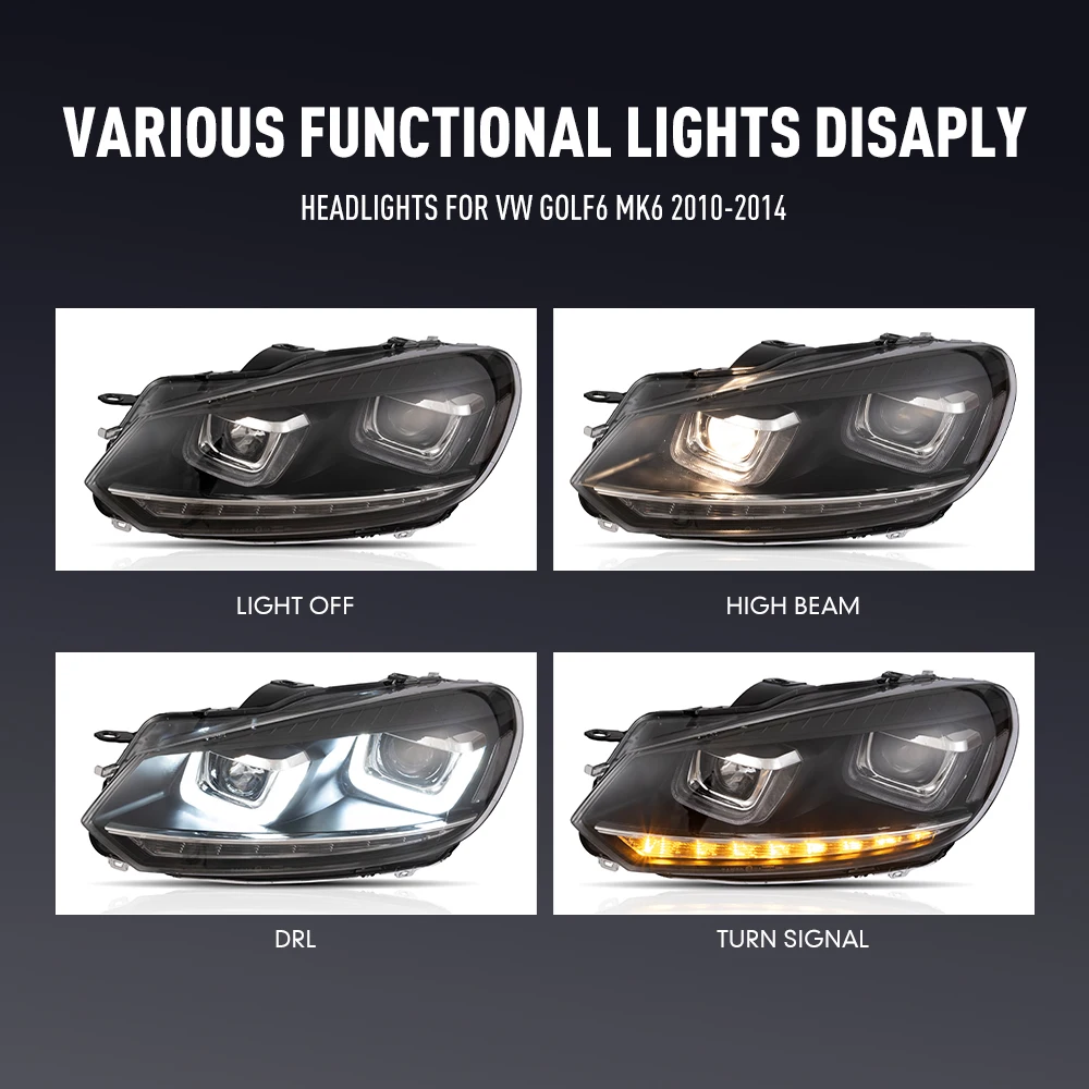 2PCs Car Styling Head Lamp for - Running Headlamp 评论和价格