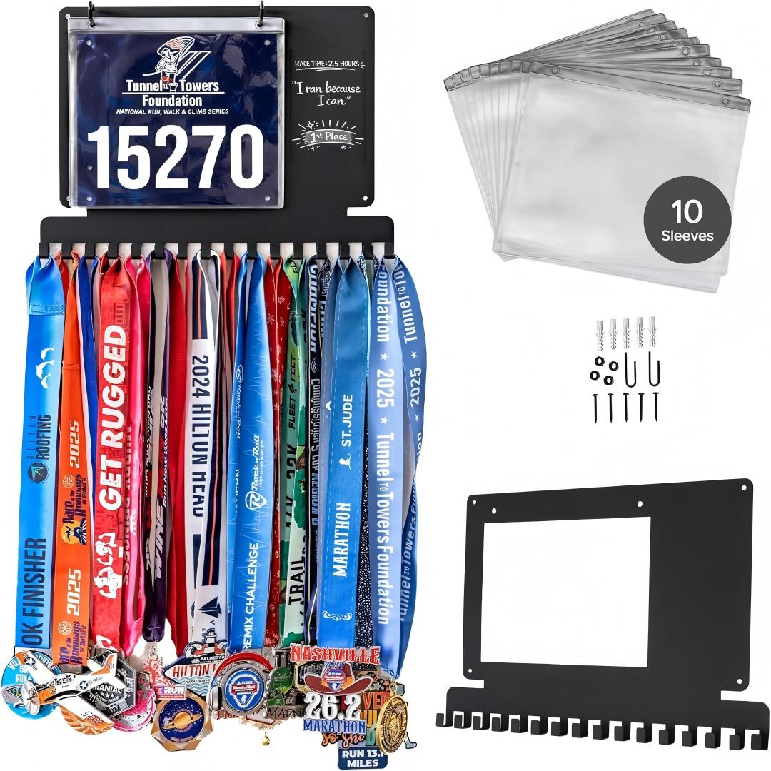 Running Medal Hanger Display,  - Race Bib 评论和价格