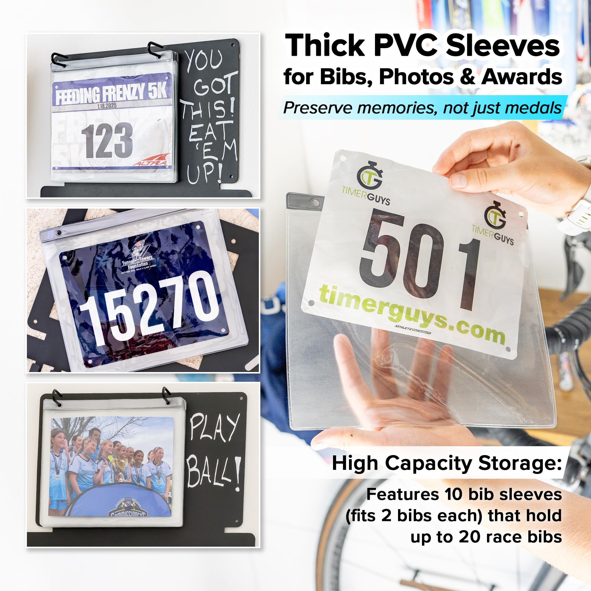 Running Medal Hanger Display,  - Race Bib 评论和价格