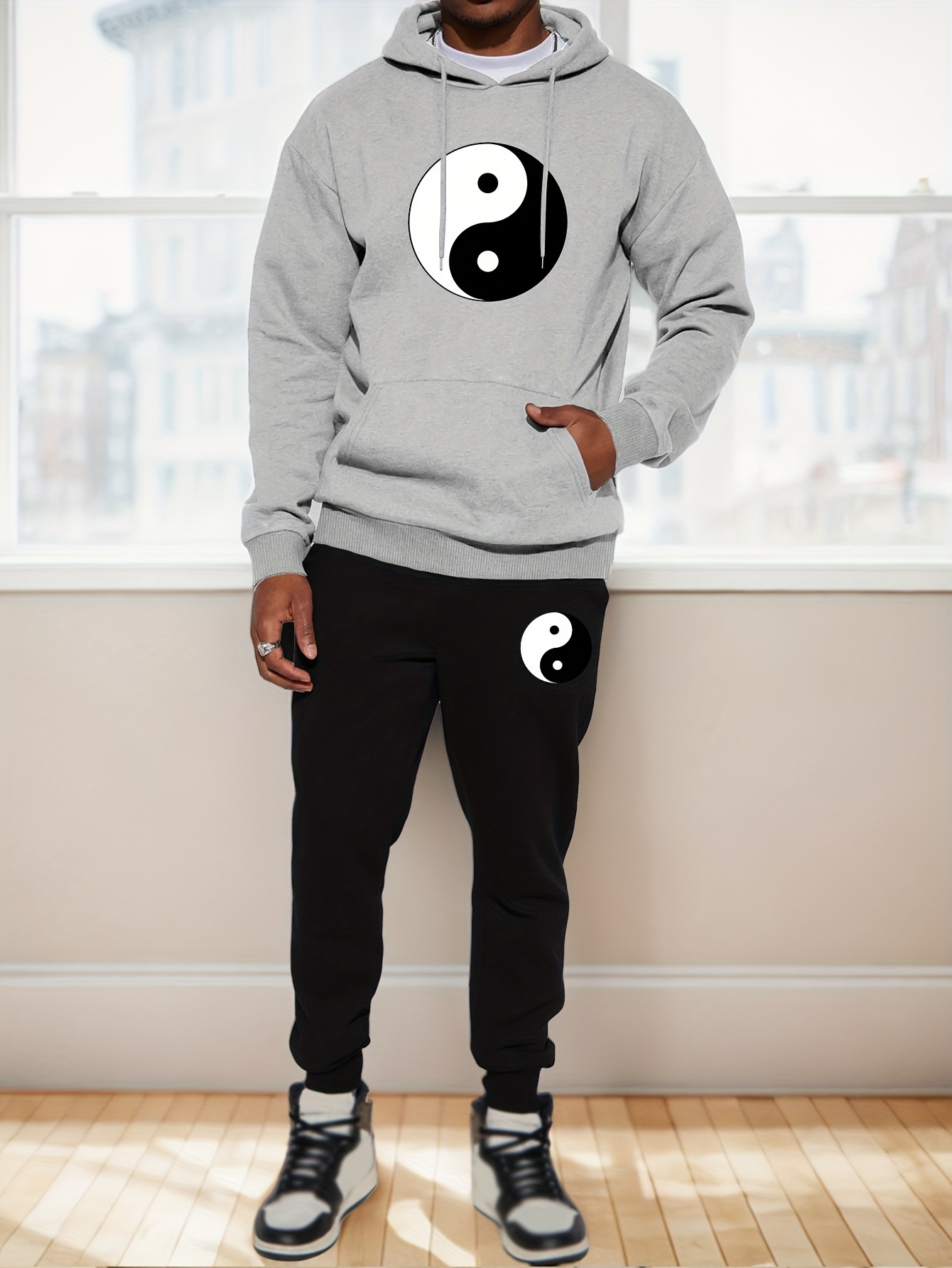 2026 Men Yin Yang Tai Chi Symb - Joggers Pants 评论和价格