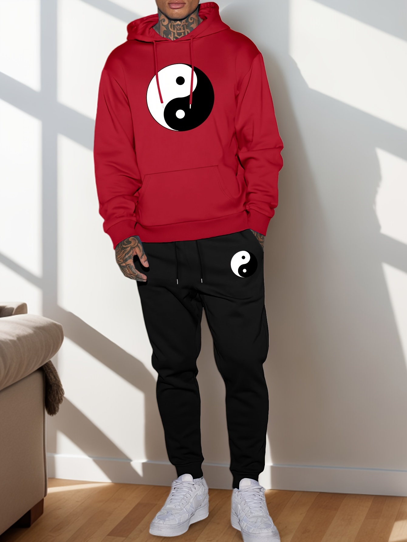 2026 Men Yin Yang Tai Chi Symb - Joggers Pants 评论和价格