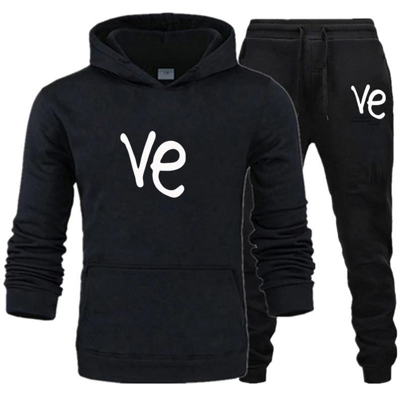 New Couple Tracksuit Set LO VE - Joggers Pants 评论和价格