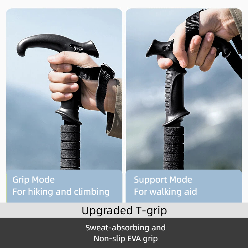 BISINNA 2PCS T Handle Walking  - Trekking Pole Carbon 评论和价格
