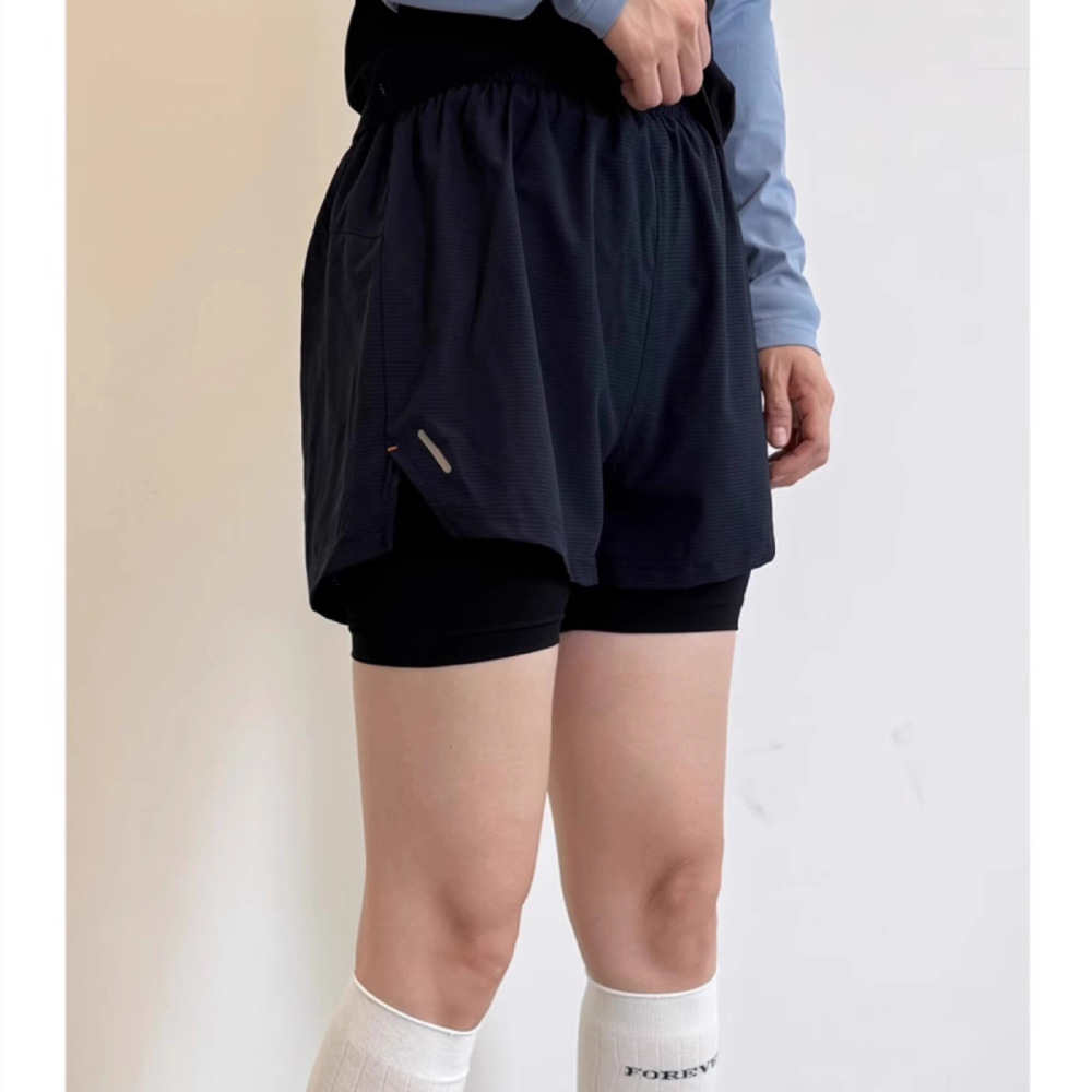 Women 2 In 1 Fitness Shorts Hi - Running Gear Junior 评论和价格