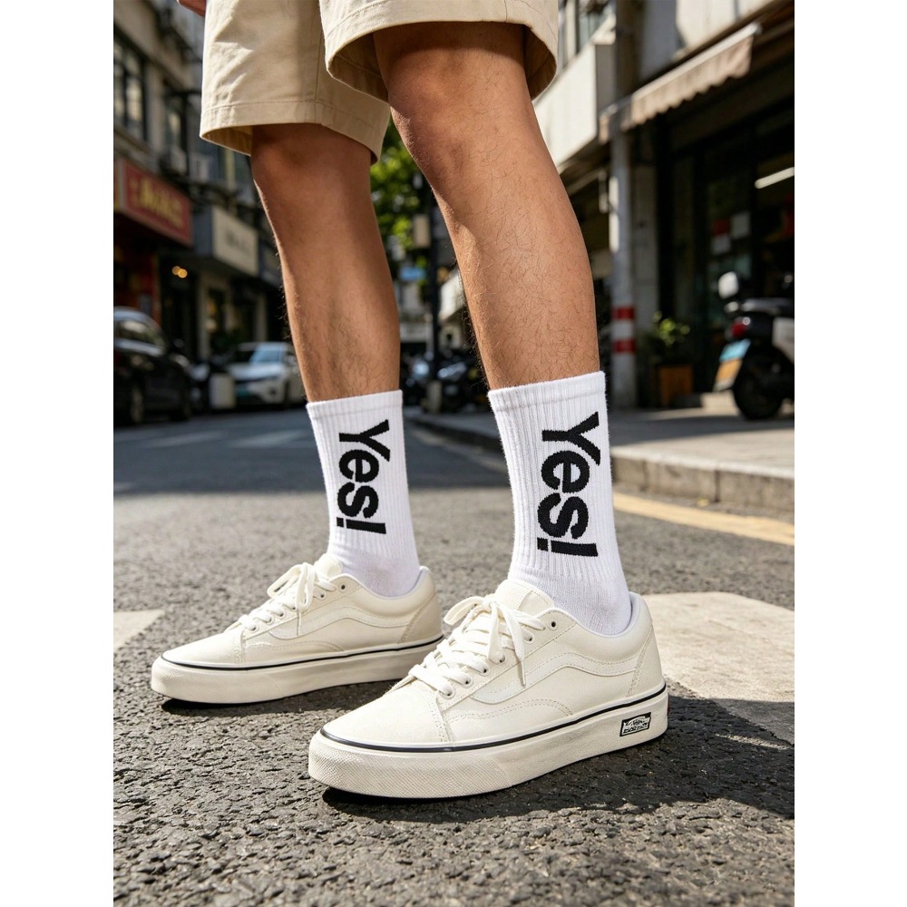1/4 Pair Fluorescent Letter Pa - Sports Socks 评论和价格
