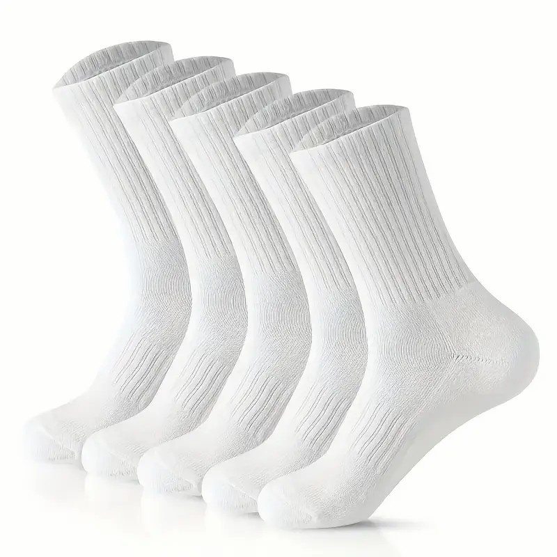 5/10/20 Pairs Men Solid Color  - Sports Socks 评论和价格