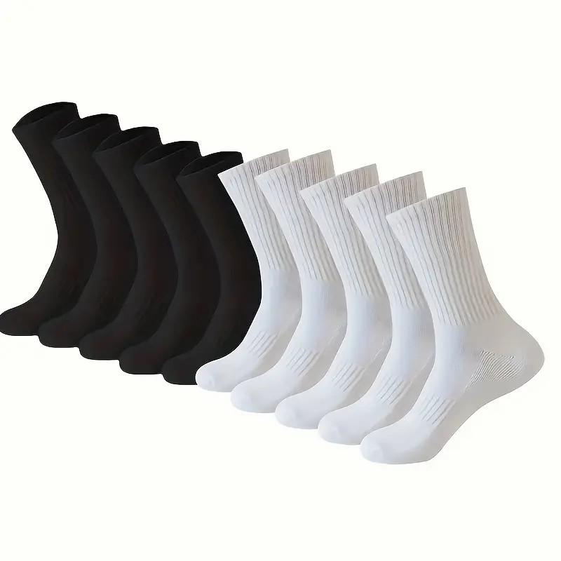 5/10/20 Pairs Men Solid Color  - Sports Socks 评论和价格